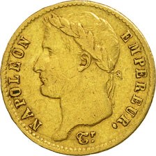 France, Napoléon I, 20 Francs, 1811, Paris, TTB, Or, KM:695.1, Gadoury:1025