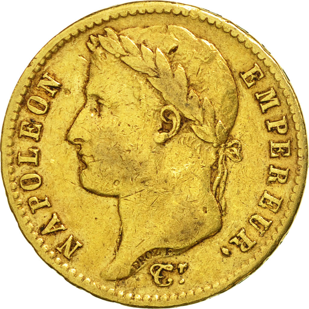 Moneta, Francia, Napoléon I, 20 Francs, 1811, Paris, BB, Oro, KM:695.1