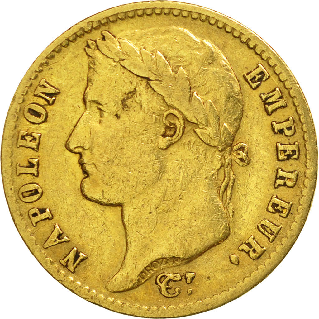 Moneda, Francia, Napoléon I, 20 Francs, 1810, Paris, MBC, Oro, KM:695.1