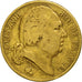 France, Louis XVIII, 20 Francs, 1821, Paris, VF(20-25), Gold, KM:712.1