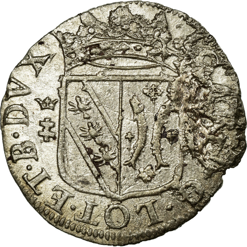 Coin, France, Double Denarius, EF(40-45), Silver, Boudeau:1558