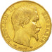 France, Napoleon III, 20 Francs, 1857, Paris, AU(50-53), Gold, KM:781.1