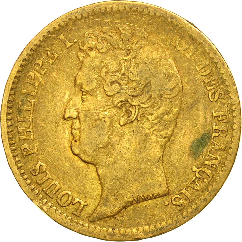 Coin, France, Louis-Philippe, 20 Francs, 1831, Paris, VF(30-35), Gold, KM:739.1