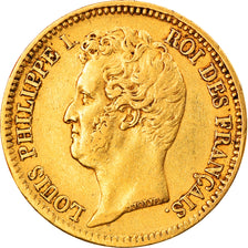 Moneda, Francia, Louis-Philippe, 20 Francs, 1831, Paris, MBC, Oro, KM:739.1