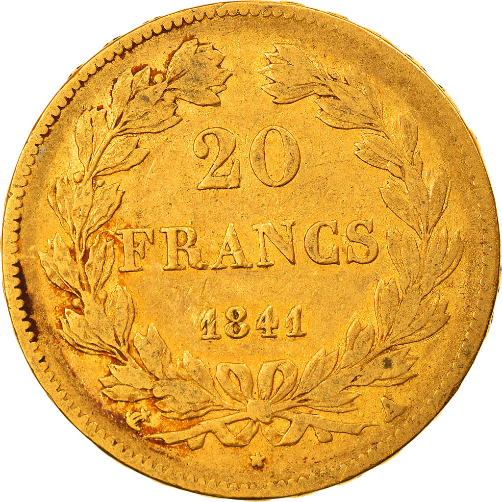 Munten, Frankrijk, Louis-Philippe, 20 Francs, 1841, Paris, FR+, Goud, KM:750.1