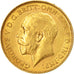 Coin, South Africa, George V, 1/2 Sovereign, 1925, AU(55-58), Gold, KM:20