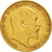 Coin, Great Britain, Edward VII, 1/2 Sovereign, 1902, EF(40-45), Gold, KM:804
