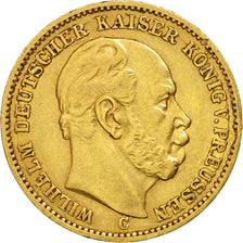 Moneta, Stati tedeschi, PRUSSIA, Wilhelm I, 20 Mark, 1873, Frankfurt, BB, Oro