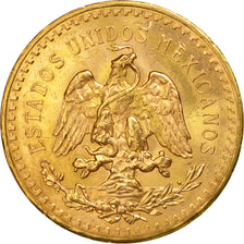 Munten, Mexico, 50 Pesos, 1945, Mexico City, UNC-, Goud, KM:481