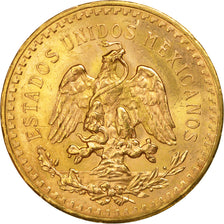 Coin, Mexico, 50 Pesos, 1945, Mexico City, MS(63), Gold, KM:481