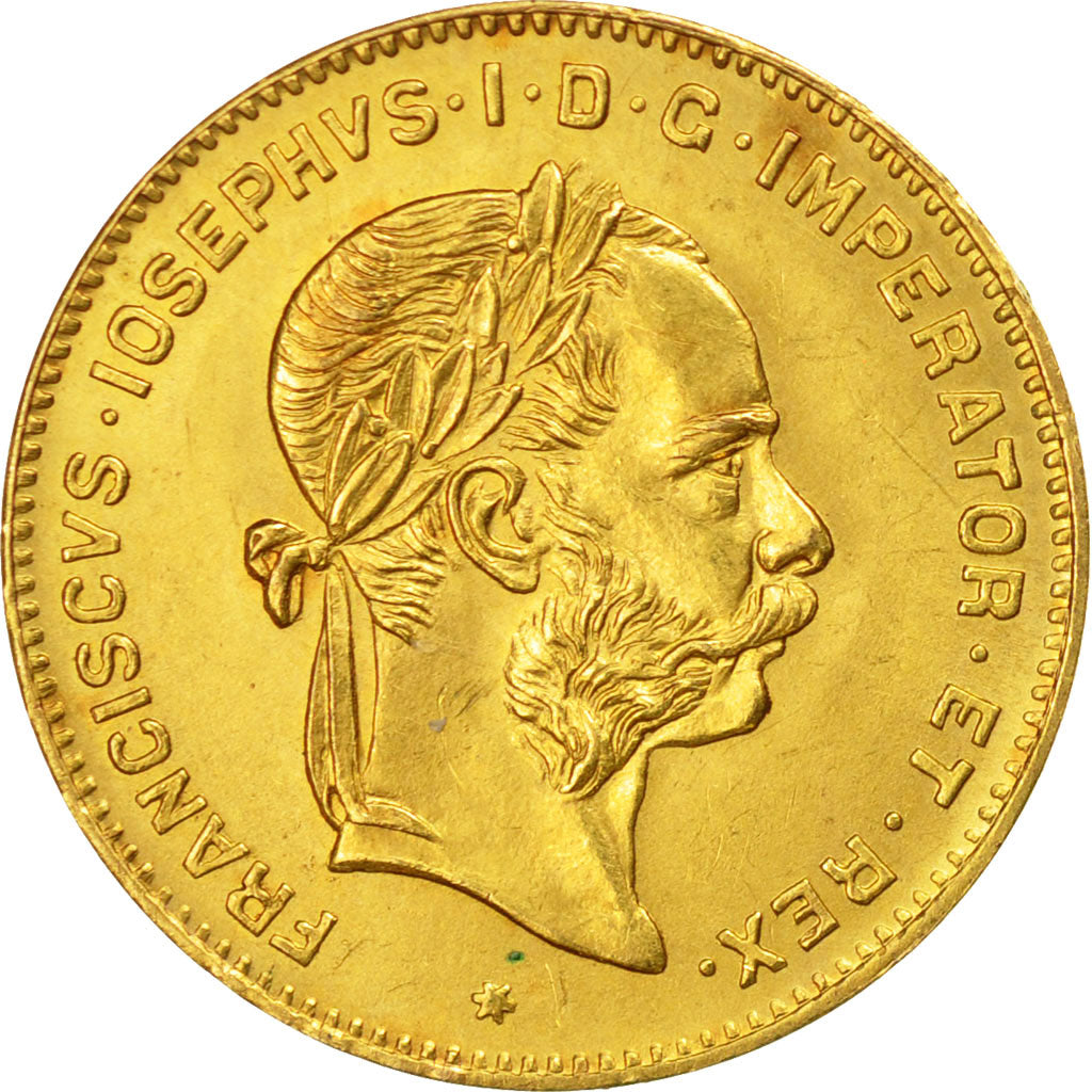 Austria, Franz Joseph I, 4 Florin 10 Francs, 1892, MS(63), Gold, KM:2260