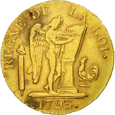 Moneta, Francia, 24 livres Convention, 24 Livres, 1793, Paris, BB, Oro