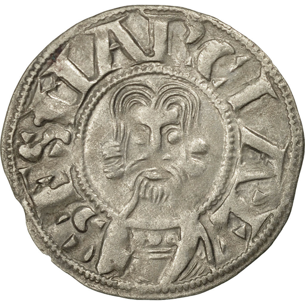 Coin, France, Limousin, Denarius, Limoges, AU(50-53), Silver, Boudeau:392