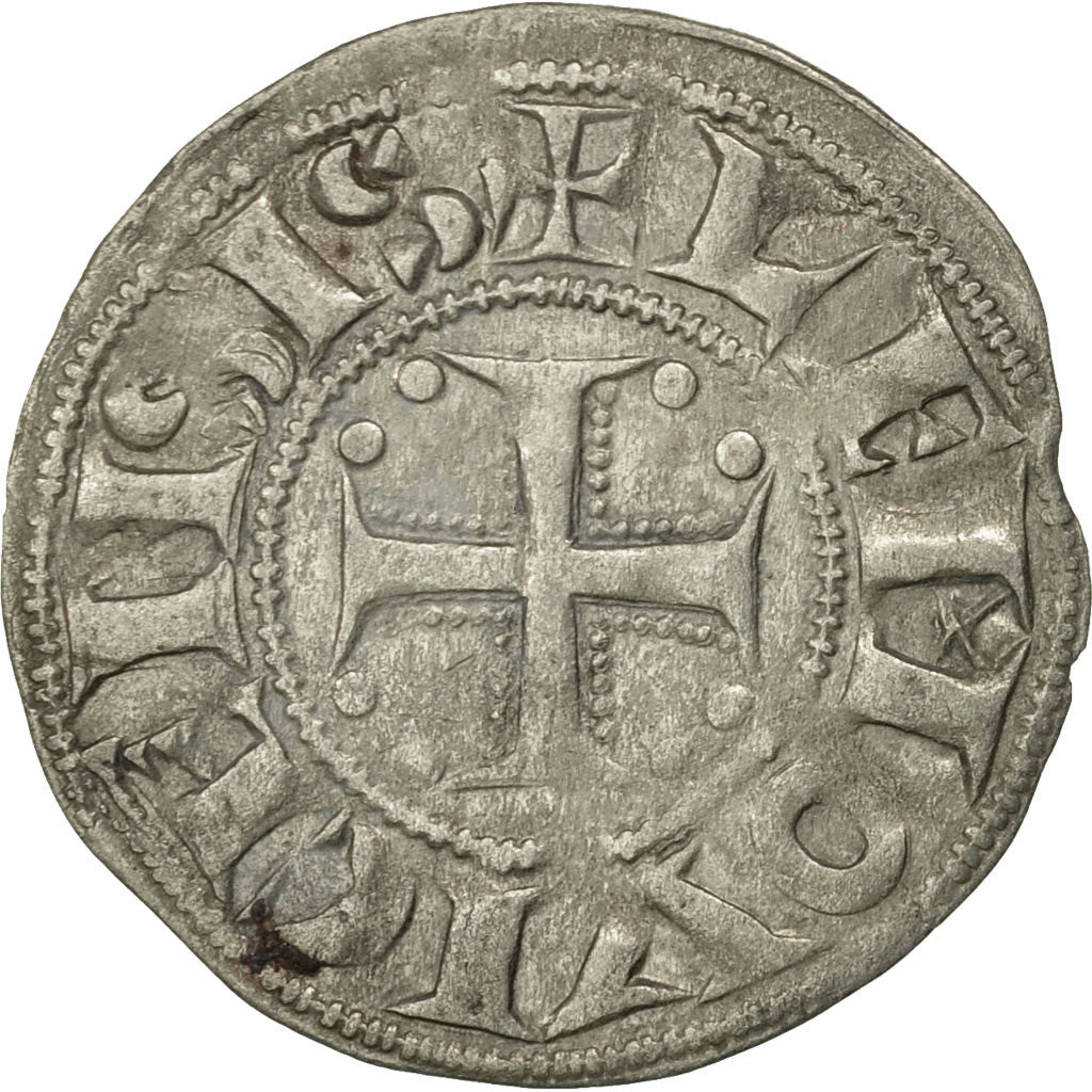 Coin, France, Limousin, Denarius, Limoges, AU(50-53), Silver, Boudeau:392
