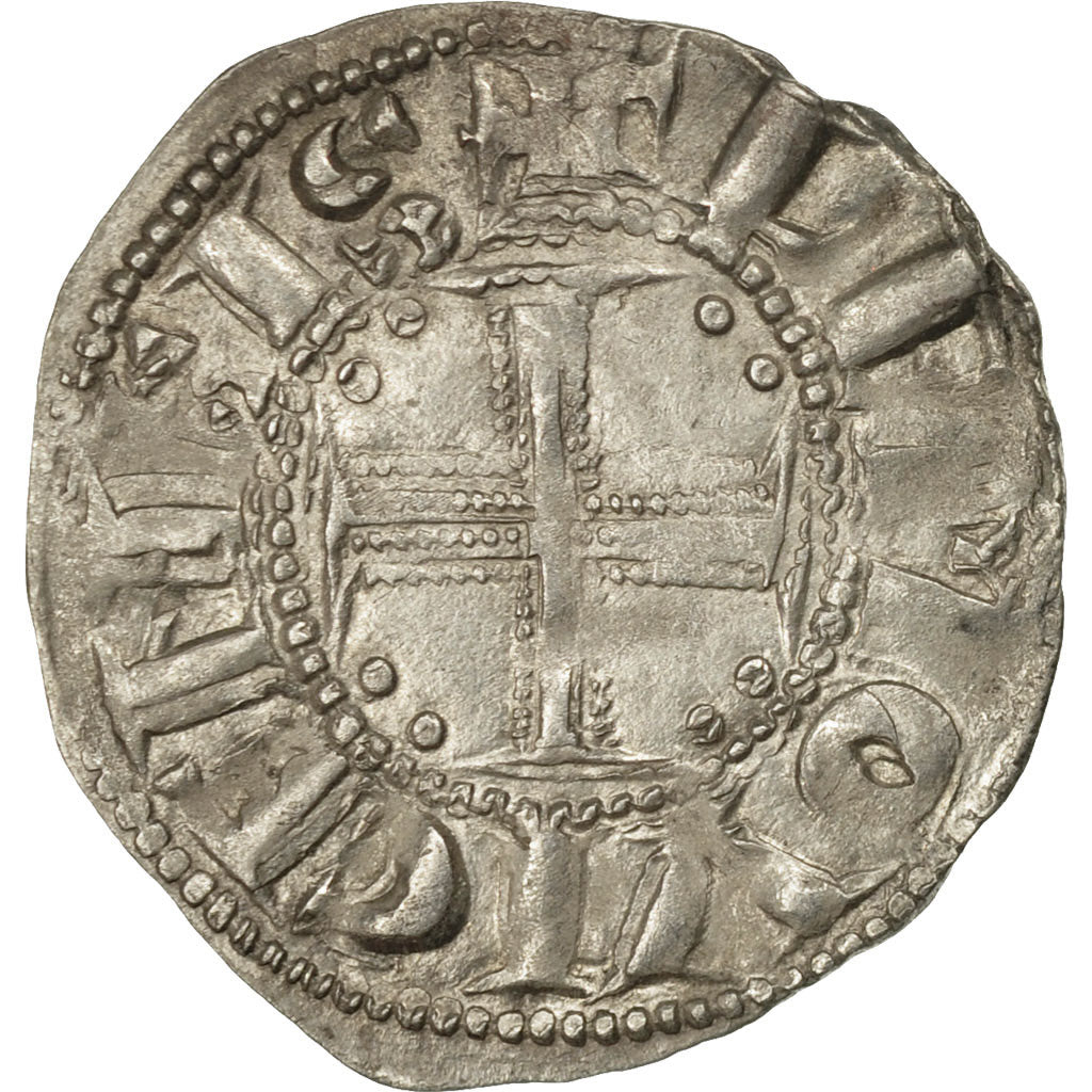 Abbaye de Saint-Martial de Limoges, Denarius, AU(55-58), Silver, Boudeau:392