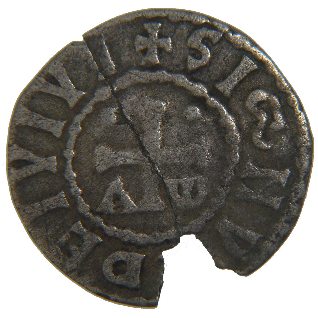 FRANCE, Silver Denarius, VF(20-25), Silver, Boudeau #170, 1.00
