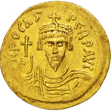 Moneda, Phocas 602-610, Solidus, Constantinople, MBC+, Oro, Sear:618