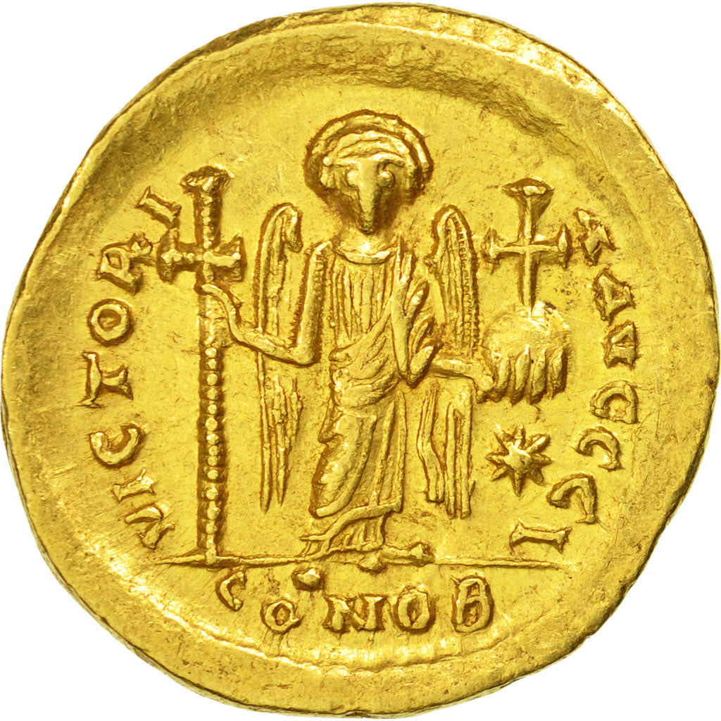 Justin I, Solidus, Constantinople, SS+, Gold, Sear:56