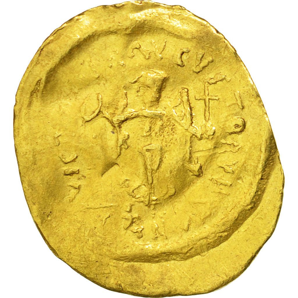 Justinian I, Tremissis, Constantinople, BB, Oro, Sear:145
