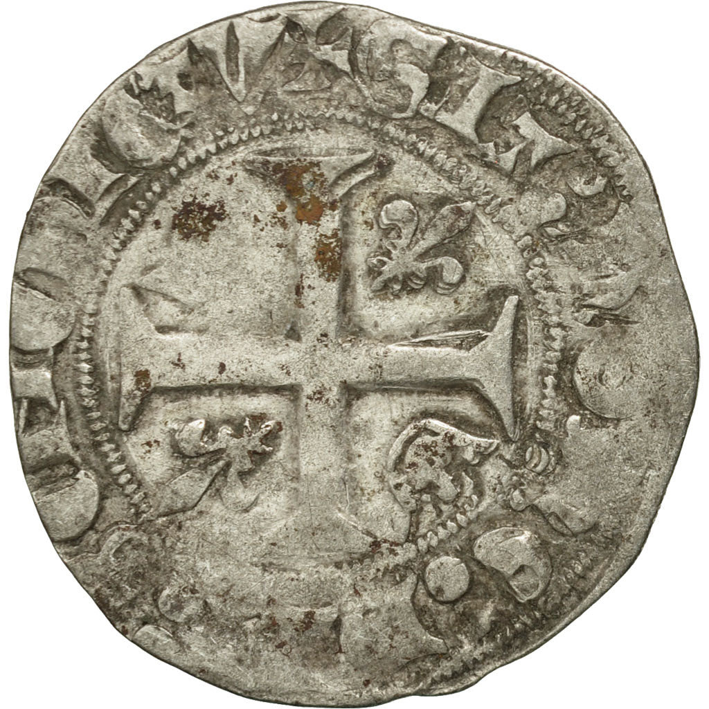 Francia, Charles VI, Blanc Guénar, Tours, MB, Biglione, Duplessy:377A
