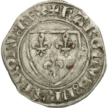 Coin, France, Charles VI, Blanc Guénar, Mâcon, EF(40-45), Billon