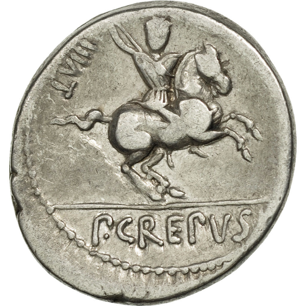 Coin, Crepusia, Denarius, Rome, EF(40-45), Silver, Crawford:361/1c