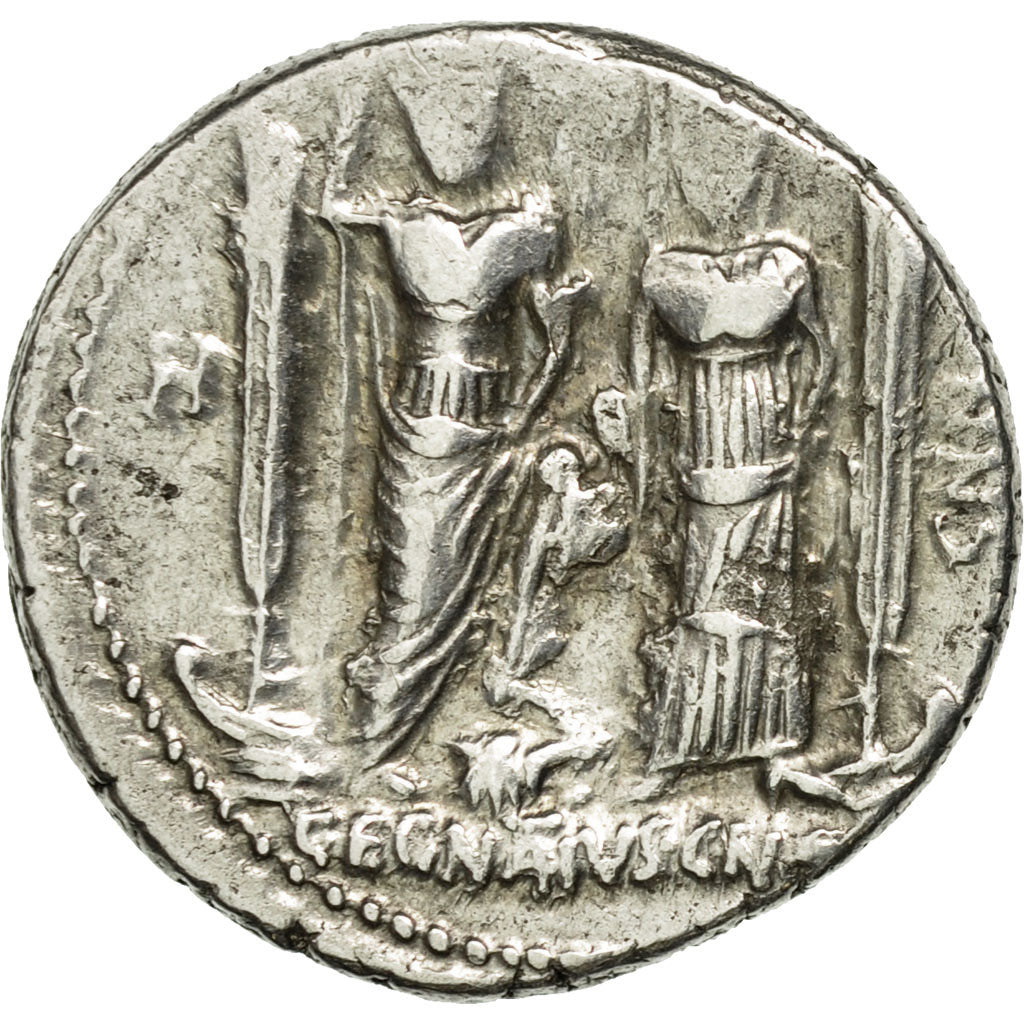 Coin, Egnatia, Denarius, Rome, AU(55-58), Silver, Crawford:391/3