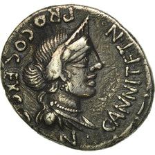 Annia and Fabia, Denarius, North Italy, EF(40-45), Silver, Crawford:366/2a