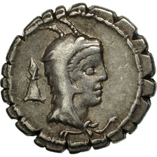 Papia, Denarius Serratus, Rome, EF(40-45), Silver, Crawford:384/1