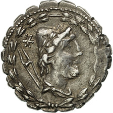 Coin, Aurelia, Denarius Serratus, Rome, EF(40-45), Silver, Crawford:394/1b