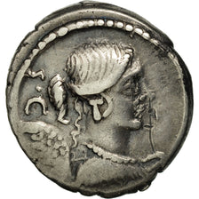 Moneda, Carisia, Denarius, Rome, MBC, Plata, Crawford:464/5
