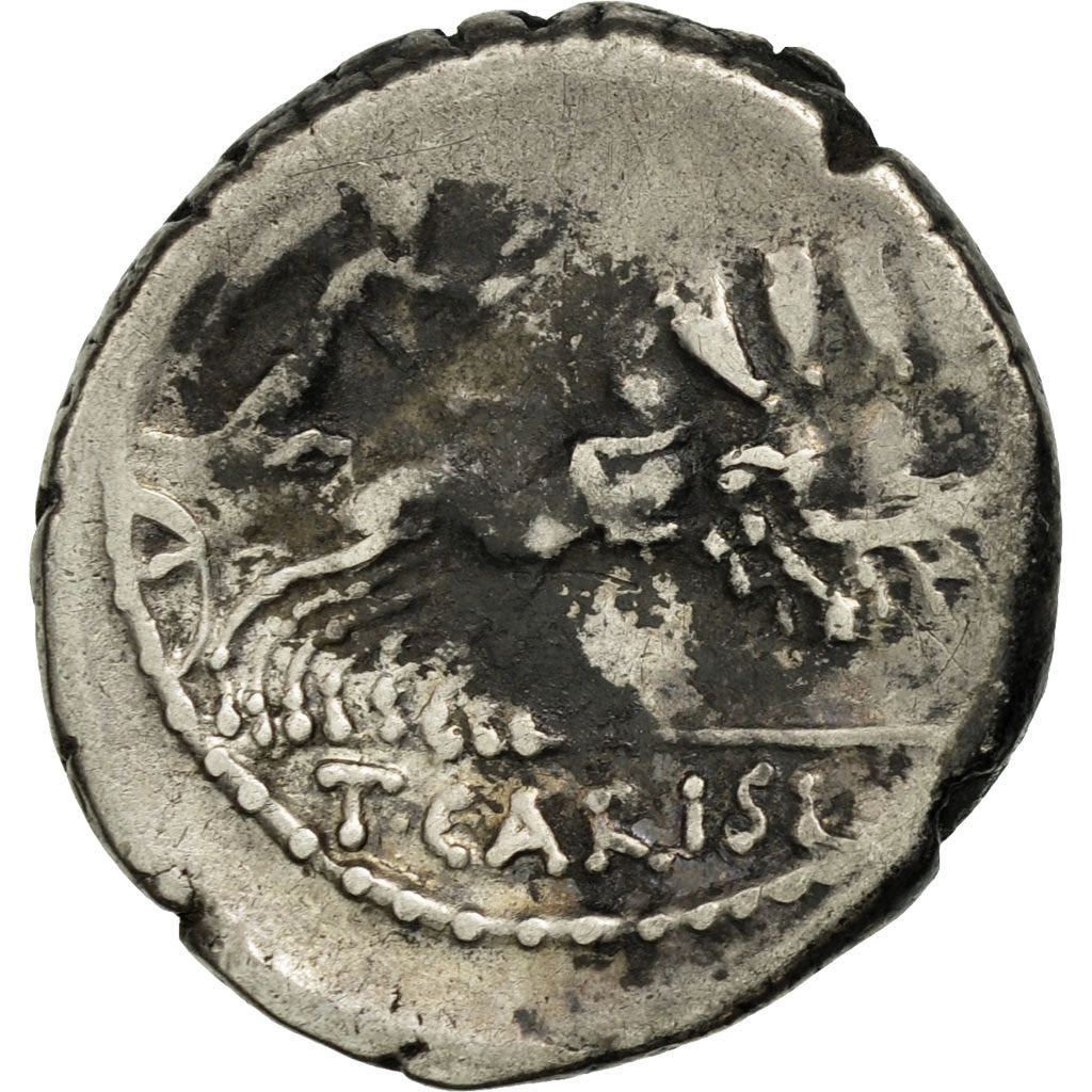 Coin, Carisia, Denarius, Rome, EF(40-45), Silver, Crawford:464/5