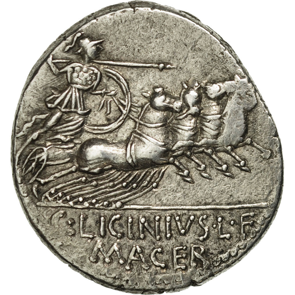 Coin, Licinia, Denarius, Rome, AU(55-58), Silver, Crawford:354/1