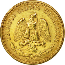 Mexico, 2 Pesos, 1945, Mexico City, EF(40-45), Gold, KM:461