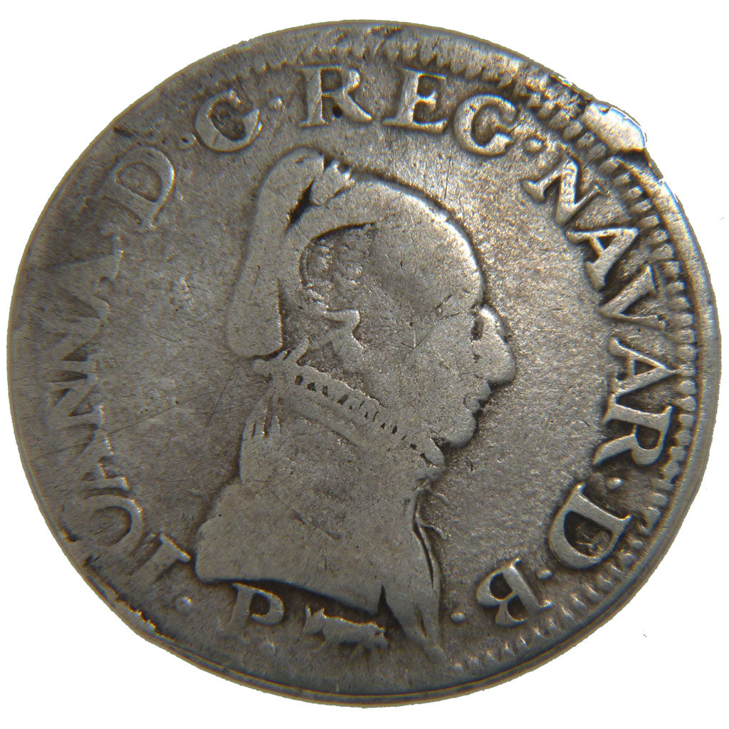 FRANCE, Teston, 1568, VF(20-25), Silver, Boudeau #594, 9.30