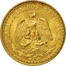 Mexico, 2 Pesos, 1945, Mexico City, MS(63), Gold, KM:461