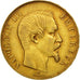 Moneta, Francia, Napoleon III, Napoléon III, 50 Francs, 1857, Paris, BB, Oro