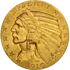 Vereinigte Staaten, Indian Head, $5, 1910, San Francisco, SS+, Gold, KM 129