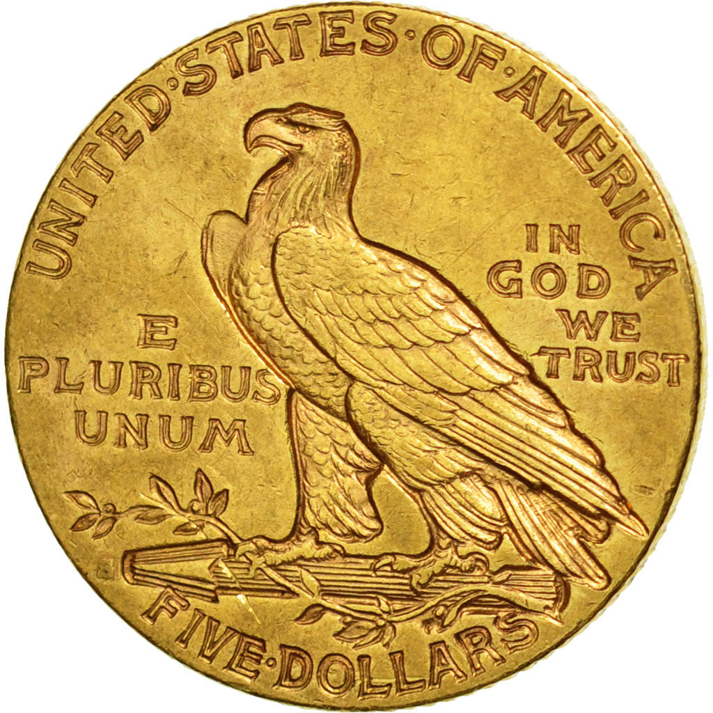 Vereinigte Staaten, Indian Head, $5, 1910, San Francisco, SS+, Gold, KM 129