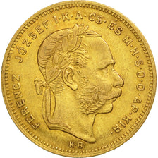 Ungheria, Franz Joseph I, 8 Forint 20 Francs, 1879, BB, Oro, KM:455.1