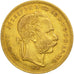 Ungheria, Franz Joseph I, 8 Forint 20 Francs, 1879, BB, Oro, KM:455.1