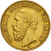 Estados alemanes, BADEN, Friedrich I, 20 Mark, 1894, Stuttgart, EBC, Oro, KM:270