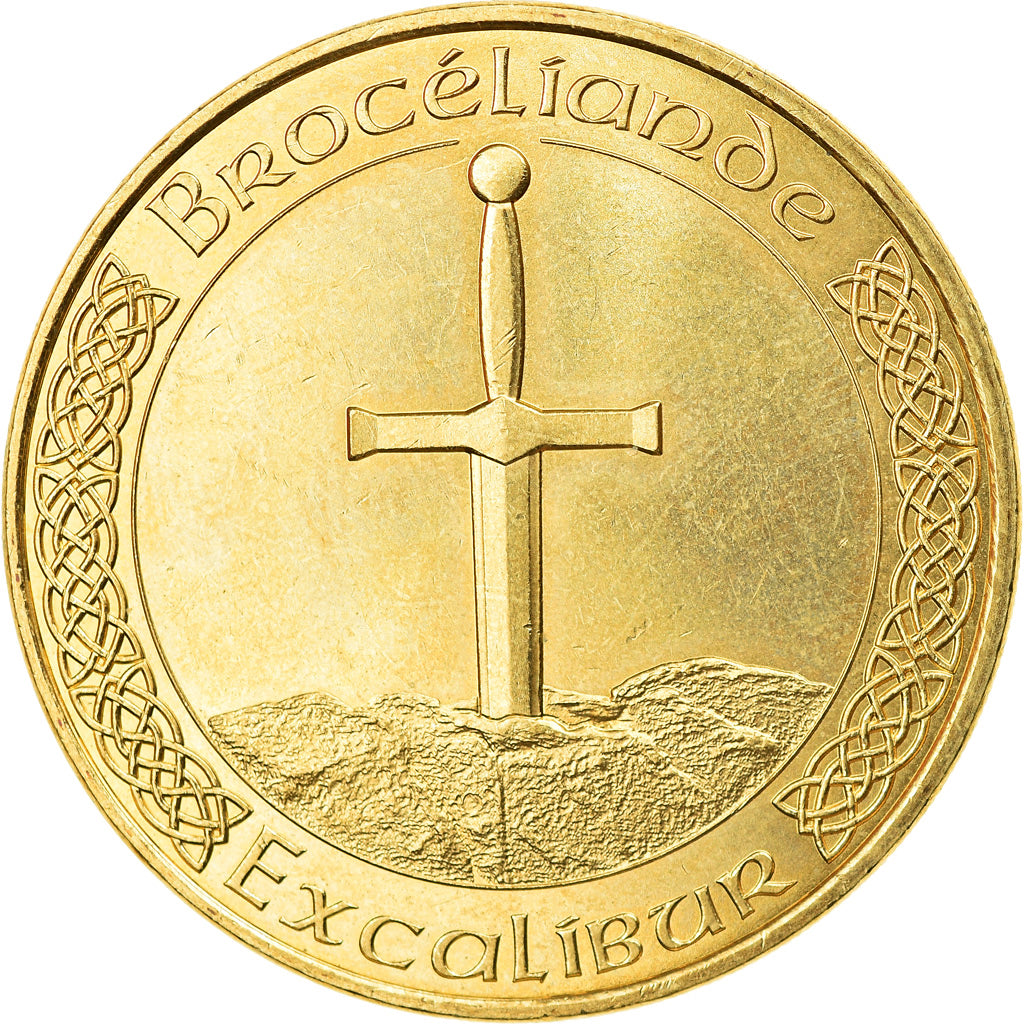 France, Token, Brocéliande, Excalibur, 2019, MDP, MS(64), Cupro-nickel