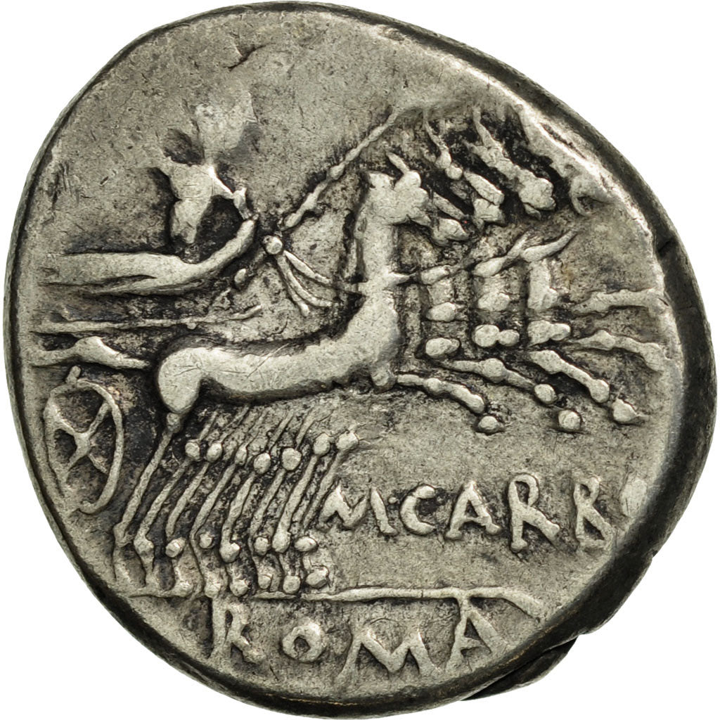 Moneta, Papiria, Denarius, Rome, BB, Argento, Crawford:276/1