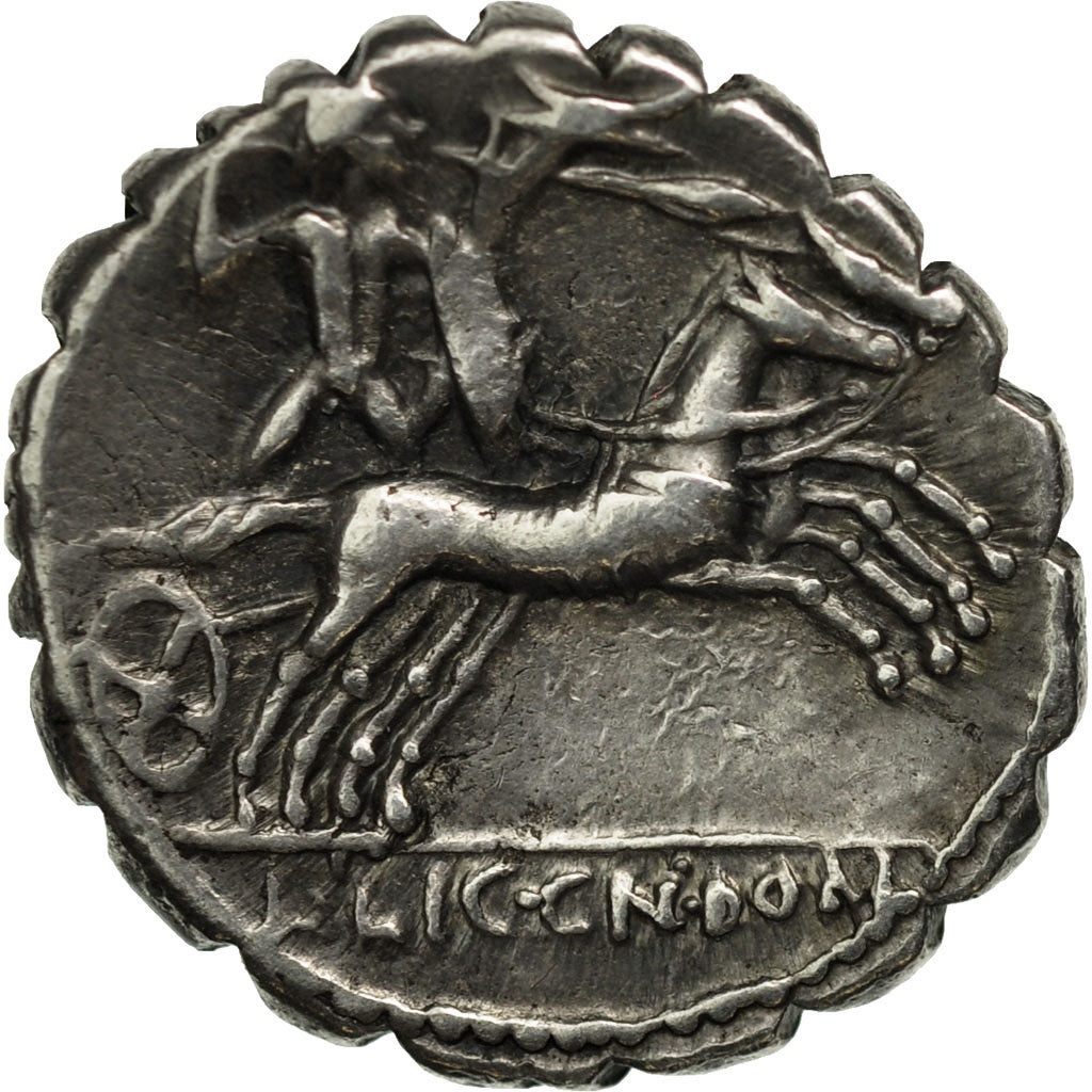 Münze, Cosconia, Denarius Serratus, Narbo, SS+, Silber, Crawford:282/2
