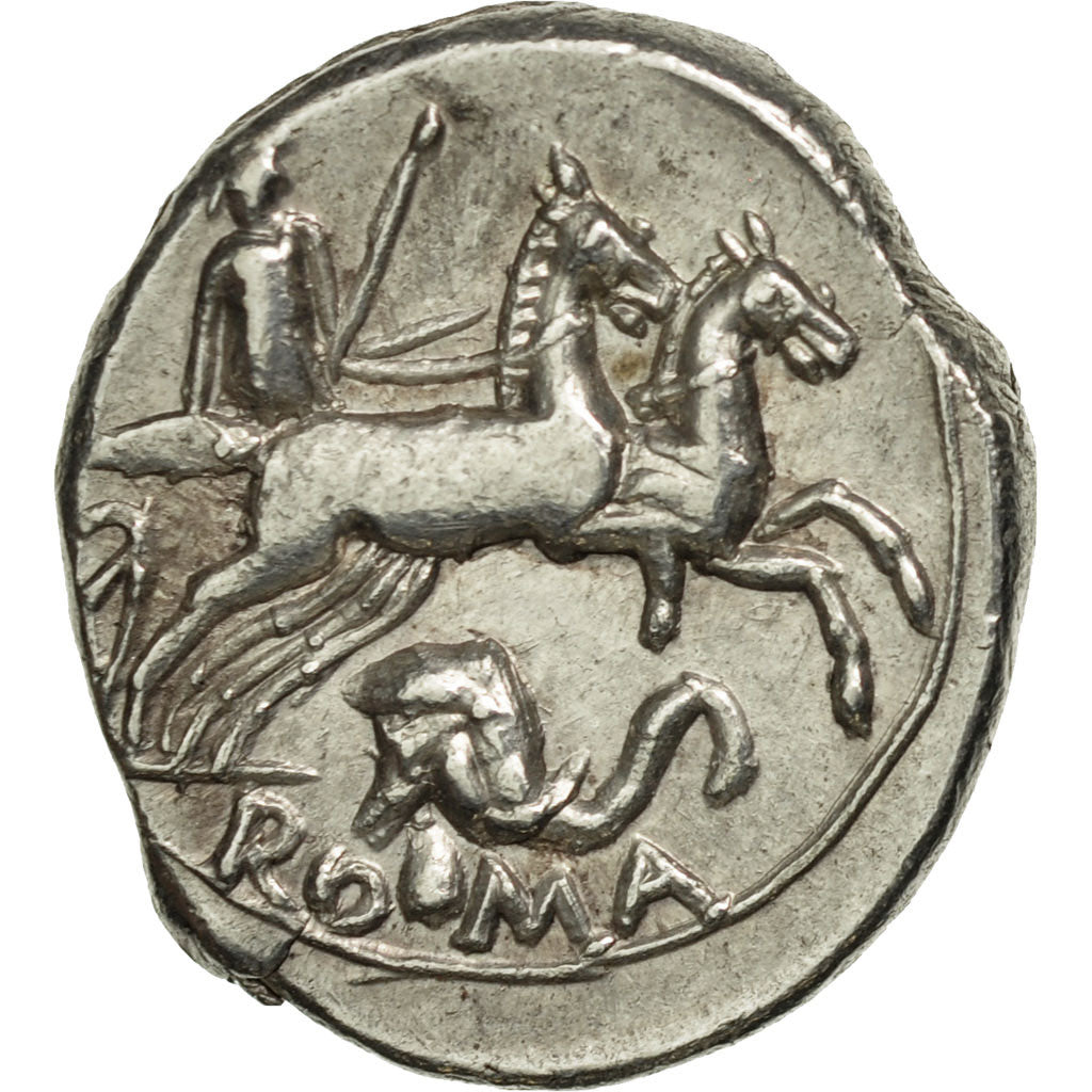 Coin, Caecilia, Denarius, Rome, AU(55-58), Silver, Crawford:262/1