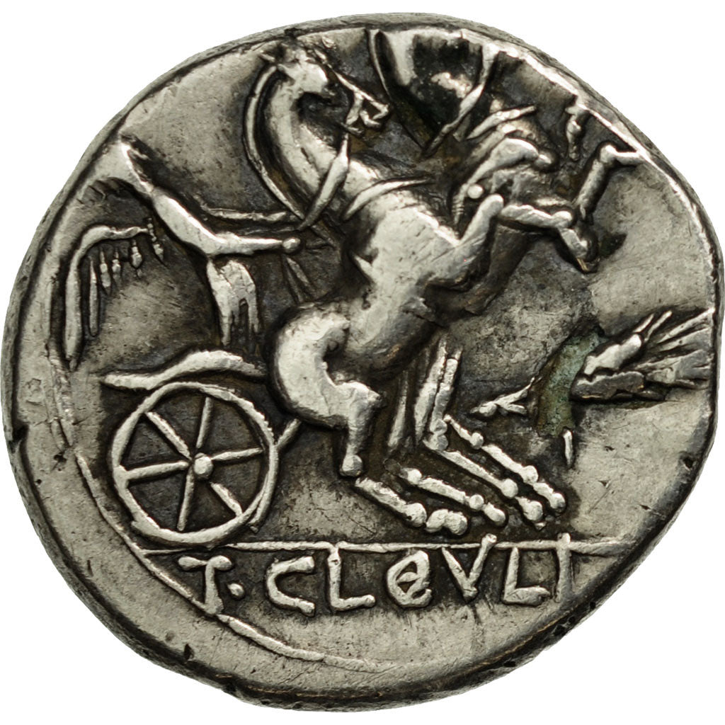 Cloulia, Fourrée Denarius, Rome, EF(40-45), Silver, Crawford:260/1
