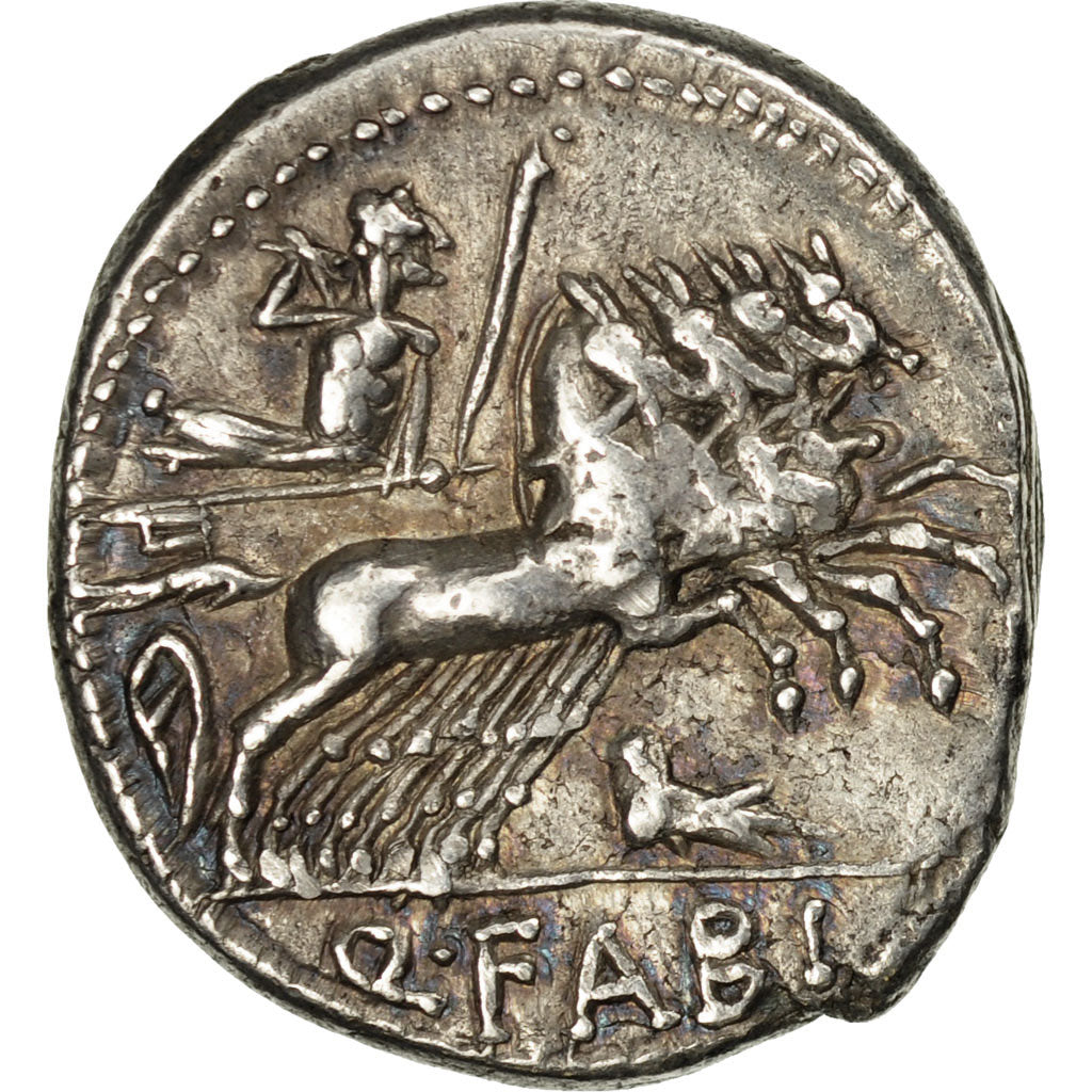 Coin, Fabia, Denarius, Rome, AU(50-53), Silver, Crawford:273/1