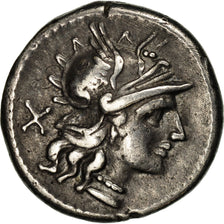 Moneda, Spurilia, Denarius, Rome, MBC+, Plata, Crawford:230/1