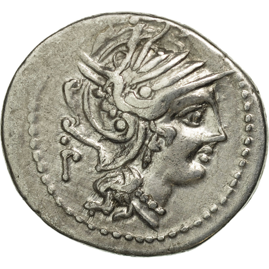 Fundania, Denarius, Rome, MBC+, Plata, Crawford:326/1